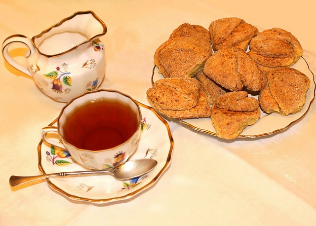 Творожные ракушки можно подавать к чаю или кофе