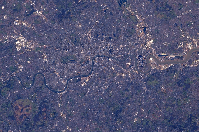 Лондон. (Tim Peake/ESA/NASA)