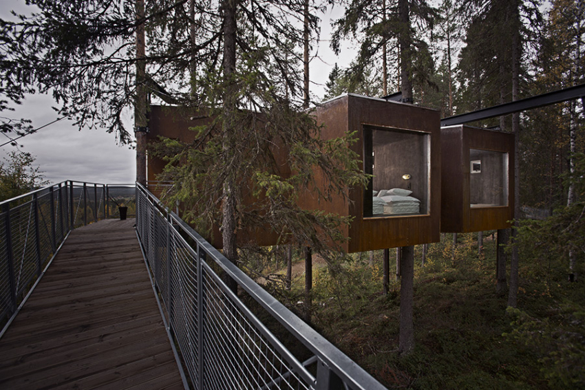 Найбільший будинок у готелі «Бабка». (treehotel.se)