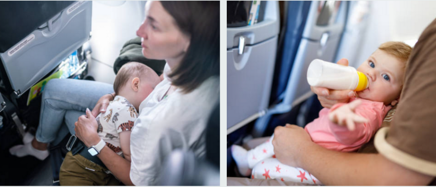 немовля в літаку