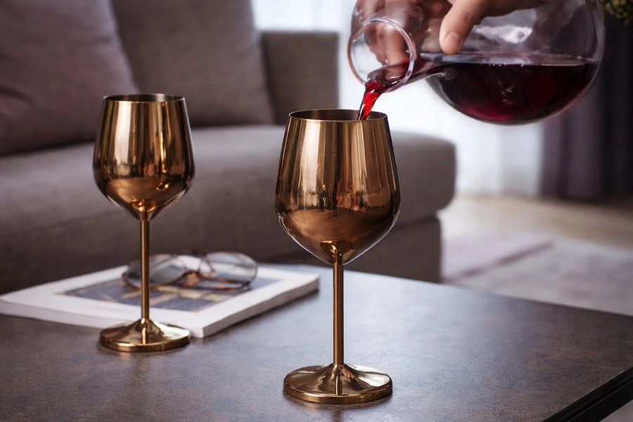 келихи з кольорового скла