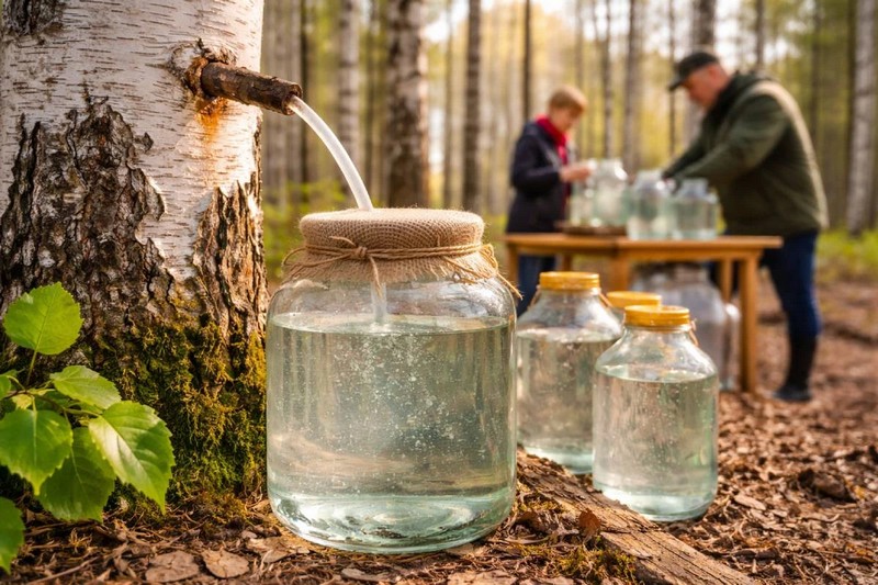 збір березового соку