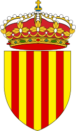 Автономная область Каталония. Герб. Илюстрация: DieBuche/uk.wikipedia.org