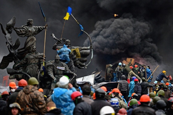 20 февраля 2014 года на Майдане Независимости, Киев. Фото: Jeff J Mitchell/Getty Images