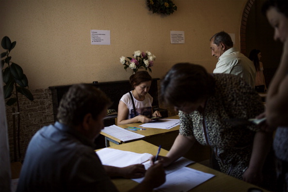 Голосование на президентских выборах в Украине. Мариуполь, 25 мая 2014 года. Фото: FABIO BUCCIARELLI/AFP/Getty Images