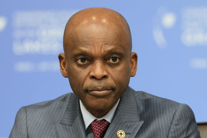 Міністр закордонних справ Того Роберт Дюссе на конференції, присвяченій миру та процвітанню в регіоні Великих озер, у Парижі, 30 жовтня 2025 року. (ALAIN JOCARD/POOL/AFP via Getty Images)