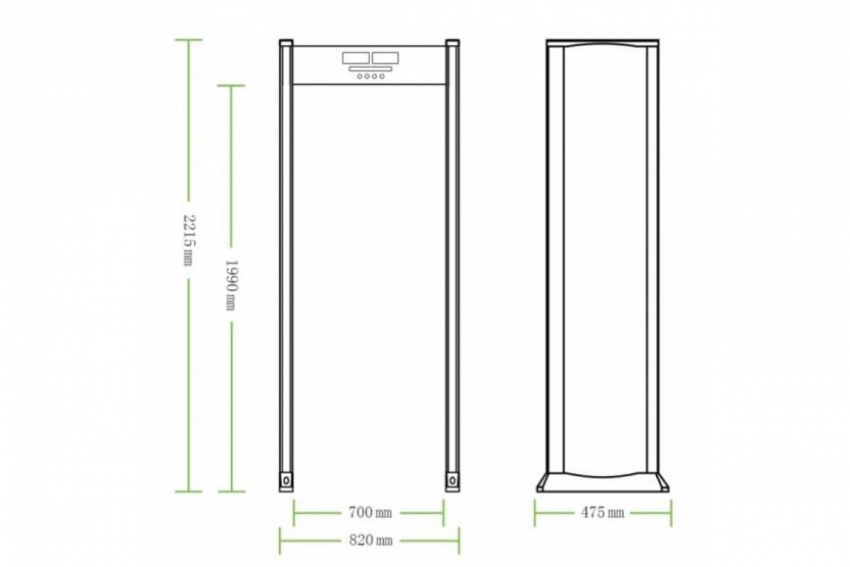  Арочный проходной металлодетектор