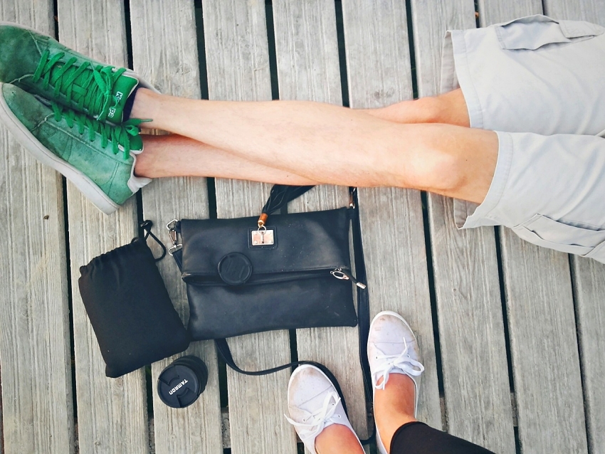 sneakers + bag