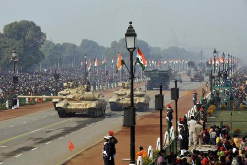 В субботу в столице Индии Нью-Дели прошёл праздничный парад в честь Дня Республики.  Фото: ERIC FEFERBERG/AFP/Getty Images