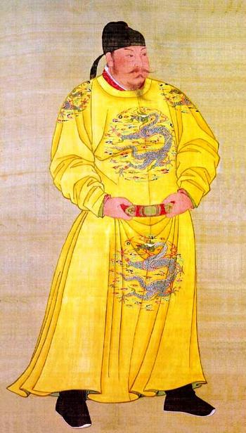 Як цар міфічних тварин китайський дракон – це символ імператорської влади. На картині – імператор Тайцзун династії Тан у халаті, розшитому драконами. 