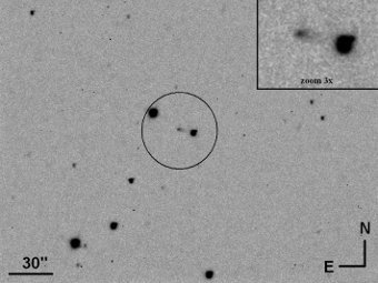 Комета Новічонка. Фото Giovanni Sostero, Nick Howes, Ernesto Guido