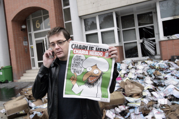 Редакция французского журнала «Charlie Hebdo». Фото: ALEXANDER KLEIN/AFP/Getty Images