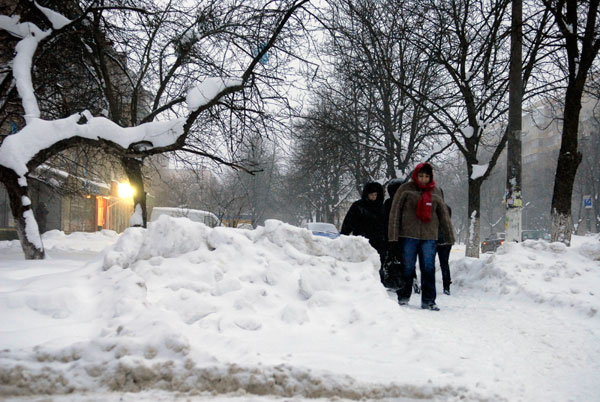В найближчий день снігопади, за повідомленнями метеорологів, продовжаться, а температура в центральній Європі може знизитися до -20 С. Фото: Володимир Бородін/The Epoch Times