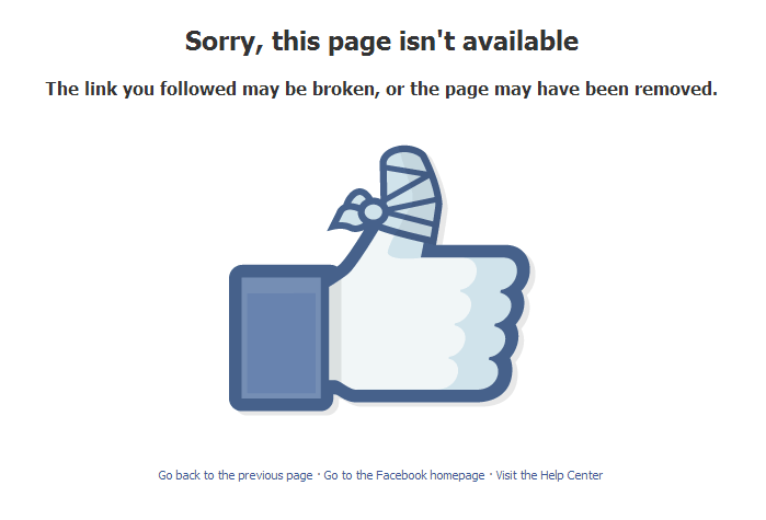 На Facebook заблокували сторінку «Перзидента Роисси». Ілюстрація: знімок з екрану сторінки Facebook
