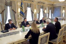 Президент Украины встретился с главным исполнительным директором корпорации Shell. Фото: president.gov.ua