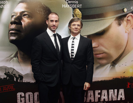 Режисер Білл Аугуст (Bille August) і актор Джозеф Файнс (Joseph Fiennes) на прем'єрі 'Goodbye Bafana' в Парижі. Фото: Pascal Le Segretain/Getty Images