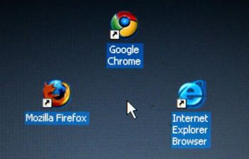 Броузер Chrome компании Google обогнал Safari от Apple и занял третье место, Internet Explorer и Mozilla Firefox по прежнему сохраняют свои позиции. Фото: Alexander Hassenstein/Getty Images