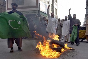 Антиправительственная демонстрация в Пакистане. Фото: Banaras Khan/AFP/Getty Images