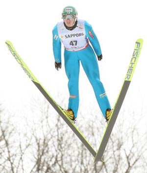 Саппоро, Японія: Анссі Койвуранта з Фінляндії під час лижного чемпіонату світу. Фото: Koichi Kamoshida/Getty Images