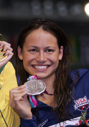 'Срібло' - у американки Тари Кірк з результатом 1:06.34. Фото: Ezra Shaw/Getty Images