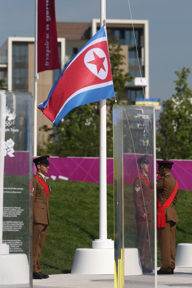 Флаг Северной Кореи на Олимпийских играх в Лондоне. Фото: Feng Li/Getty Images