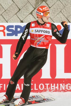 Саппоро, Японія: Ронні Аккерманн із Німеччини під час лижного чемпіонату світу. Фото: Koichi Kamoshida/Getty Images