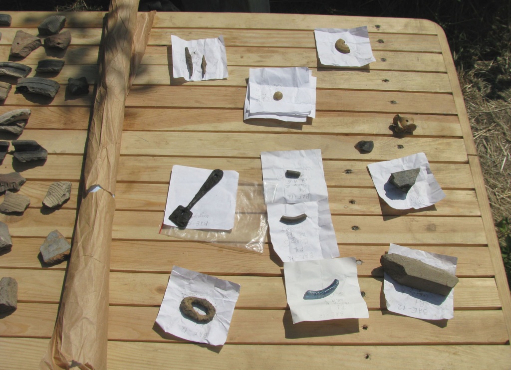 Справжні артефакти, знайдені дослідниками з Інституту археології у Вишгороді в 2012 році. Фото: Аліна Маслакова/Велика Епоха