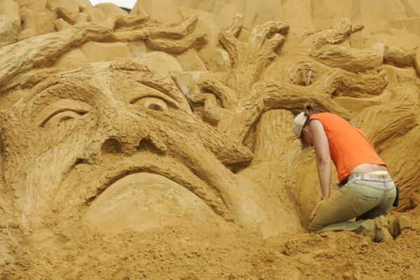 Фестиваль пісочних скульптур у Бельгії. Фото: Mark Renders/Getty Images 