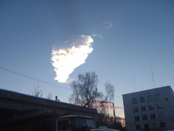 Метеоритний дощ під Челябінськом. Фото: mchs.gov.ru