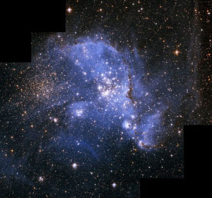 NGC 346, часть Малого Магелланового Облака. Фото: NASA/ESA