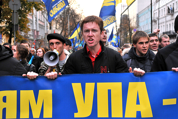 Марш за визнання УПА пройшов у Києві 14 жовтня 2010 року. Фото: Володимир Бородін / The Epoch Times