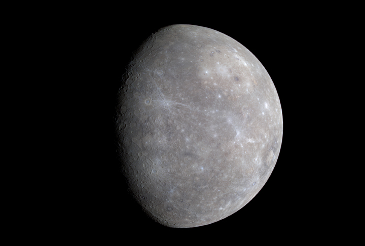 Справжні коліри Меркурію, зняті космічним апаратом Messenger. Фото: NASA