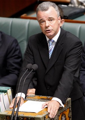 Австралійський лідер опозиції Брендан Нельсон каже, що він готовий запропонувати себе в ролі лідера для злиття Ліберальної та Національної партії. Фото: Mark Baker-Pool /Getty Images