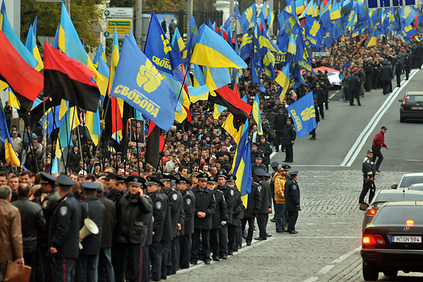 Марш за визнання УПА пройшов у Києві 14 жовтня 2010 року. Фото: Володимир Бородін / The Epoch Times