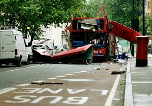 Обломки после взрыва в Лондоне. Фото: Getty Images