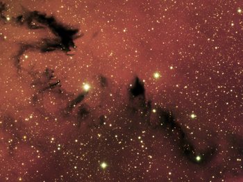 «Китайський дракон» на знімку NGC 6559. Фото: Обсерваторія Геміні 