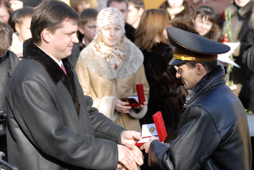 Сьогодні в Києві на Аскольдовій могилі вшановували пам’ять 300 юнаків. Фото: Володимир Бородін/Велика Епоха