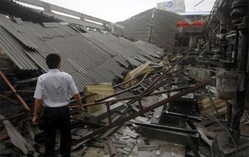 Шторм «Ляньхуа» зруйнував більше 100 будинків у провінції Фуцзянь. 22 червня 2009 рік. Фото з secretchina.com