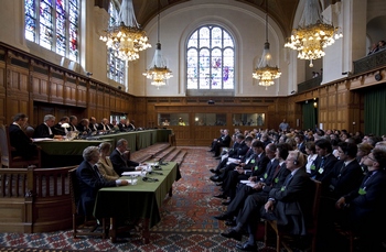 Гаагский суд начал слушания по иску Грузии против России в связи с военным конфликтом в августе 2008 года. Фото: Gerald van Daalen/AFP/Getty Images