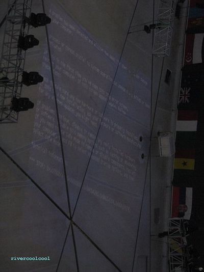 «Голубой экран смерти» на церемонии открытия Олимпиады. Фото: С сайта gizmodo