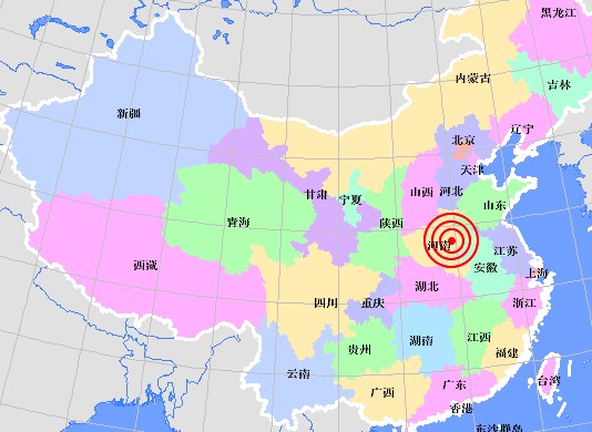 Землетрясение силой 4,7 балла в провинции Хэнань. 24 октября 2010 год