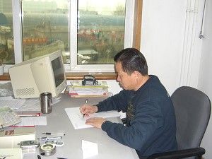 Гао Чжишен в своем офисе. Фото: Великая Эпоха