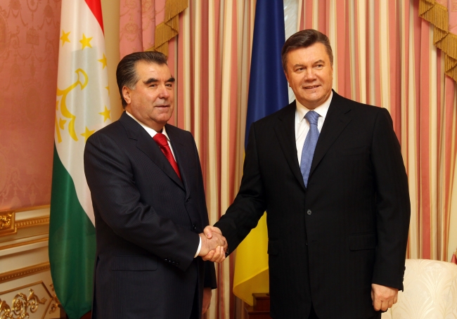 Виктор Янукович и Эмомали Рахмон