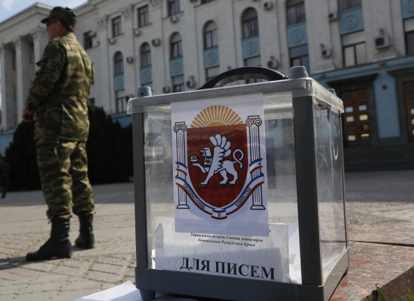 Радмін Криму в Сімферополі 8 квітня 2014 г. Фото: MAX VETROV/AFP/Getty Images