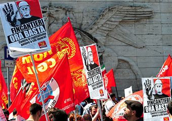 Мільйони італійців взяли участь в одноденному загальному страйку. Фото: Alberto Pizzoli / Getty Images