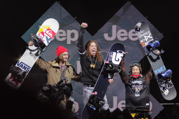 Шон Уайт, Юрій Подладчіков, Ре Аоно. Фото: Doug Pensinger/Getty Images Sport