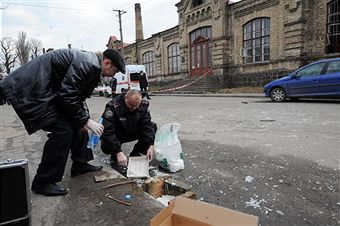 В перестрелке погибли двое одесских милиционеров, четверо ранены. Фото: Getty Images