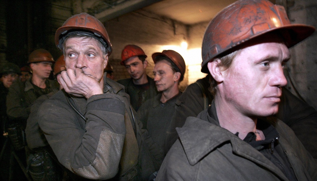 Угольная шахта в Донецке. Фото: YURI KADOBNOV/AFP/Getty Images