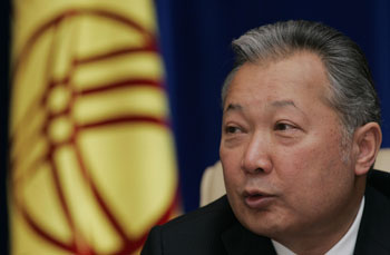 Президент Киргизии Курманбек Бакиев.Фото: VYACHESLAV OSELEDKO/Getty Images