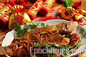 Кисло-солодка риба до китайського Нового року. Фото: Велика Епоха